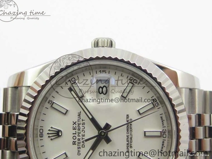 0202 Effortless DateJust 126334 SS Noob 1:1 904L Best Edition White Dial Stick Markers on Jubilee Bracelet A 3160